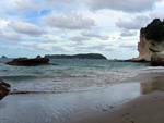 The beach at Cathedral Cove