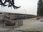 The EMPIRE BUILDER at Whitefish Montana station